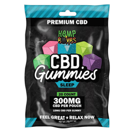 20-Count CBD Gummies for Sleep Hemp Bombs 300mg