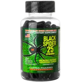 Black Spider 25 Diet Pills with Ephedra Popular Diet Pill