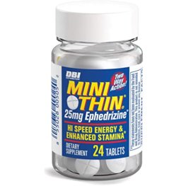 Mini Thin 25mg Ephedrizine Two-Way Action 24ct Bottle