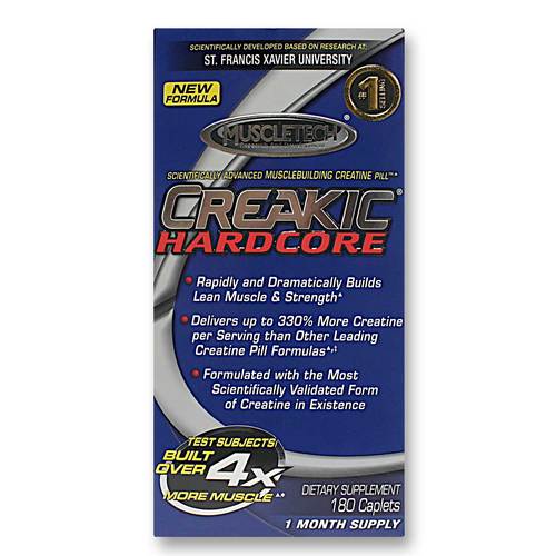 Creakic Hardcore MuscleTech 180ct Best Creatine Pill Supplement