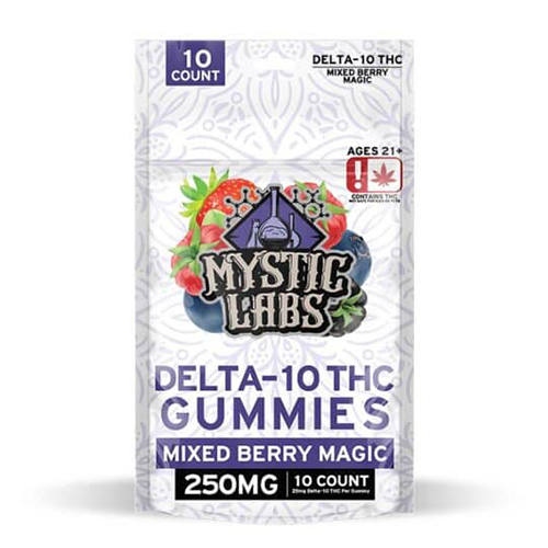 Delta 10 Gummies THC Safe High Mystic Labs for Sale