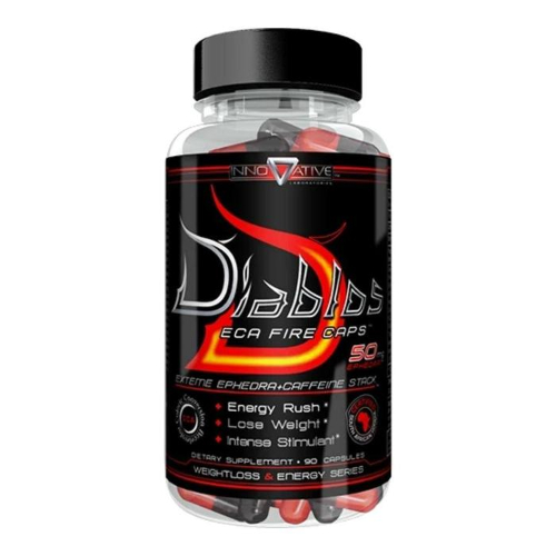 Diablos ECA Fire Powerful Ephedra Diet Pill Caffeine Hoodia