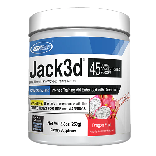 Jack3d USP Labs Pre Workout DMHA and Caffeine