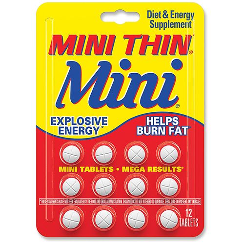 Mini Thin Mini 12 Tablets DBI Burn Fat Explosive Energy