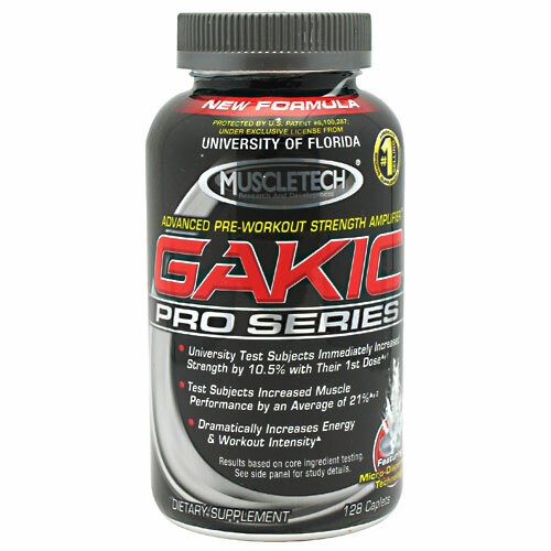 Gakic Pro Series MuscleTech 128ct Best Pre Workout Caplets