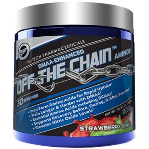 OFF THE CHAIN AMINOS HI-TECH muscle builder strawberry kiwi 30CT