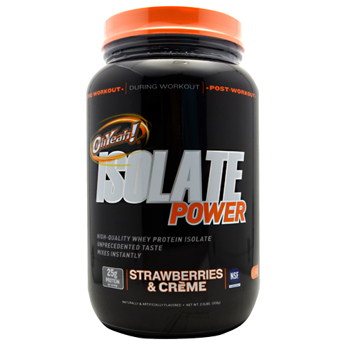 ISS OhYeah Isolate Power Whey Protein Strawberries and Creme 31C