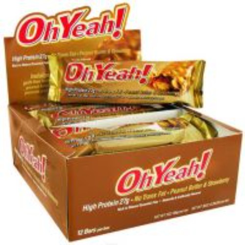 ISS OhYeah Bar High protein Peanut Butter and Strawberry 12CT