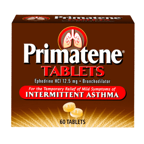 Primatene Tablets 60 Count | Fast-Acting Bronchodilator Support
