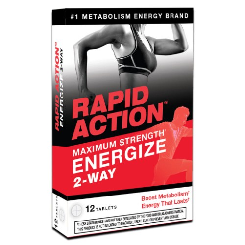 Rapid Action 2 Way 12ct DMAA Energy Stimulant Pills